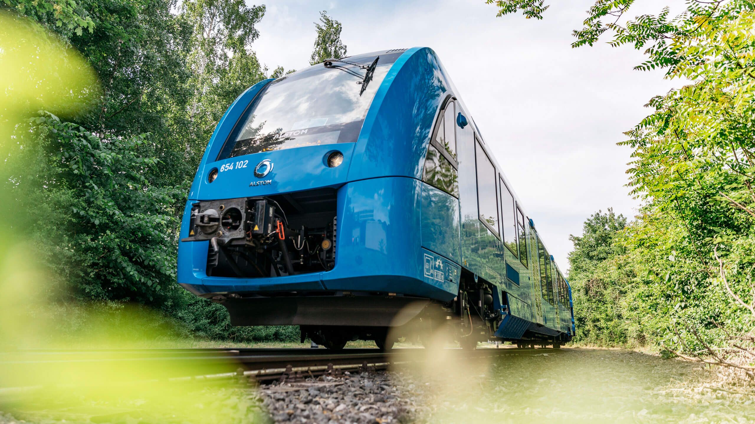 Cordial Linit Zug fährt durch die Landschaft