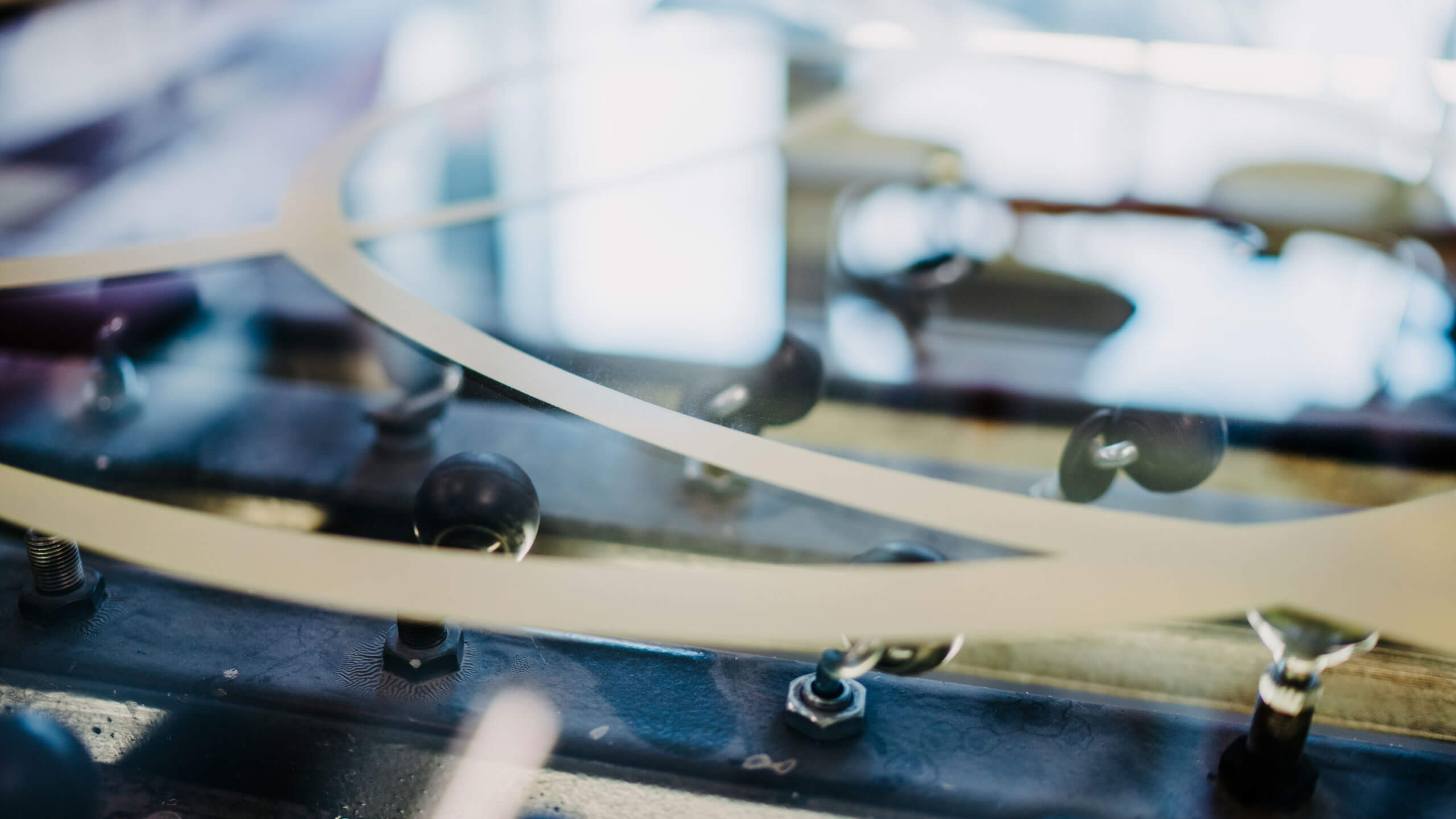 VetroDur mit Muster in Produktion